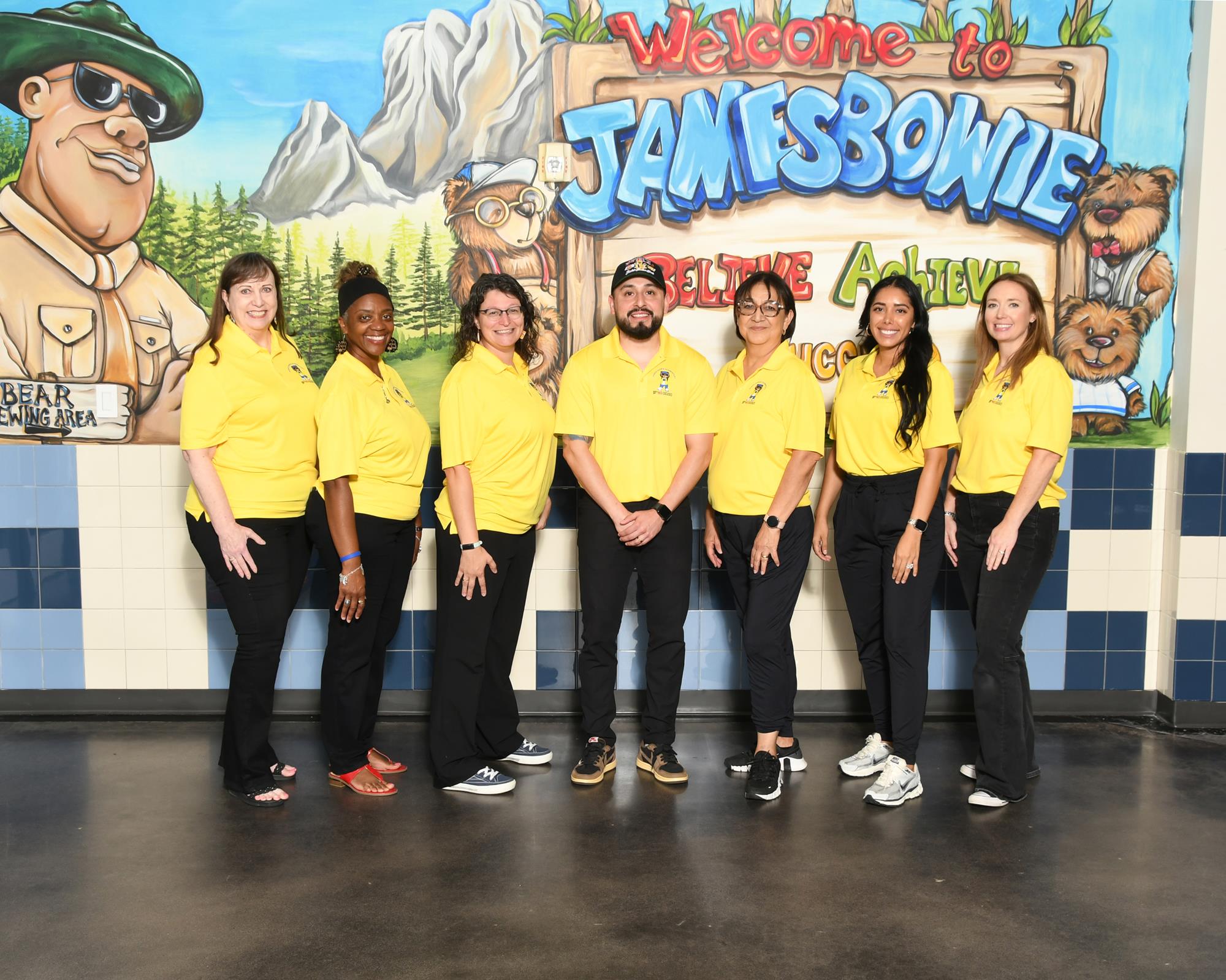 Specialty teachers smiling